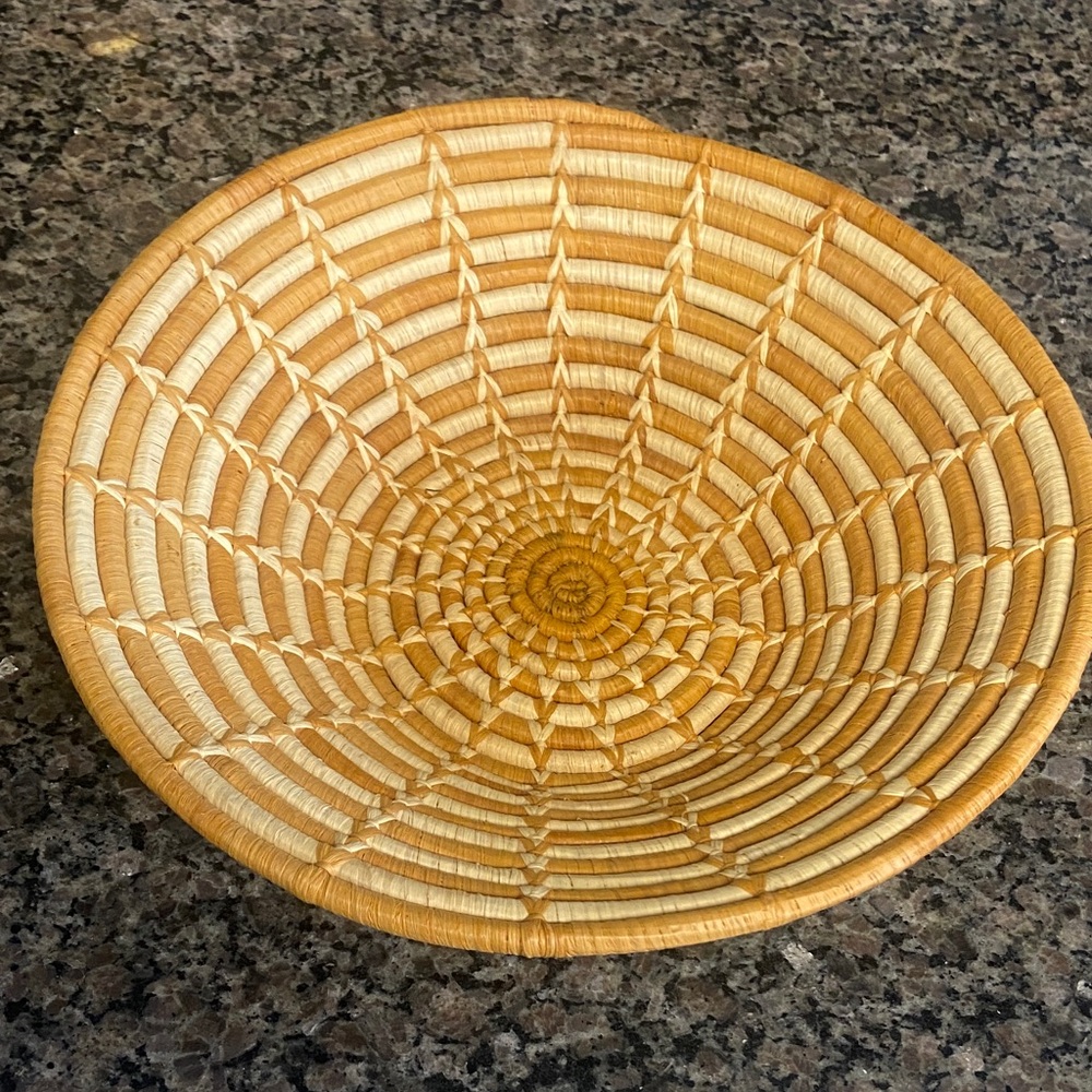 Handwoven Basket with amazing intricate Design housewares, serving, decor